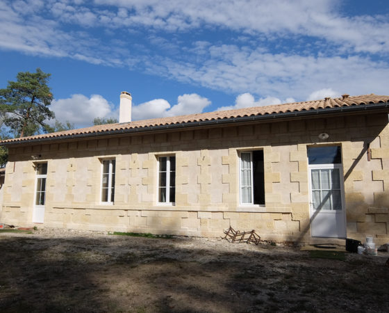Restructuration maison pierre, Le Pian Médoc (2017)