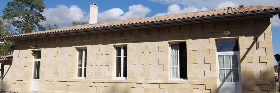 Restructuration maison pierre, Le Pian Médoc (2017)