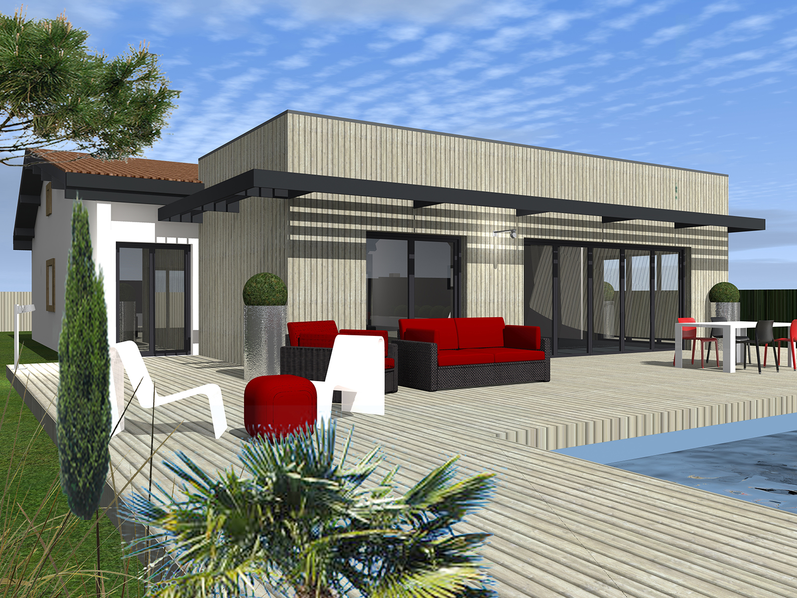 extension restructuration maison individuelle, soulac, 2023, marie-pierre amar architecte