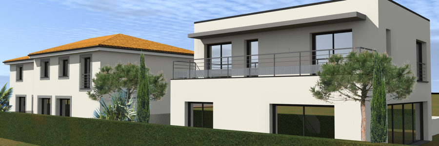 Construction de 3 maisons individuelles, Mérignac (2023)