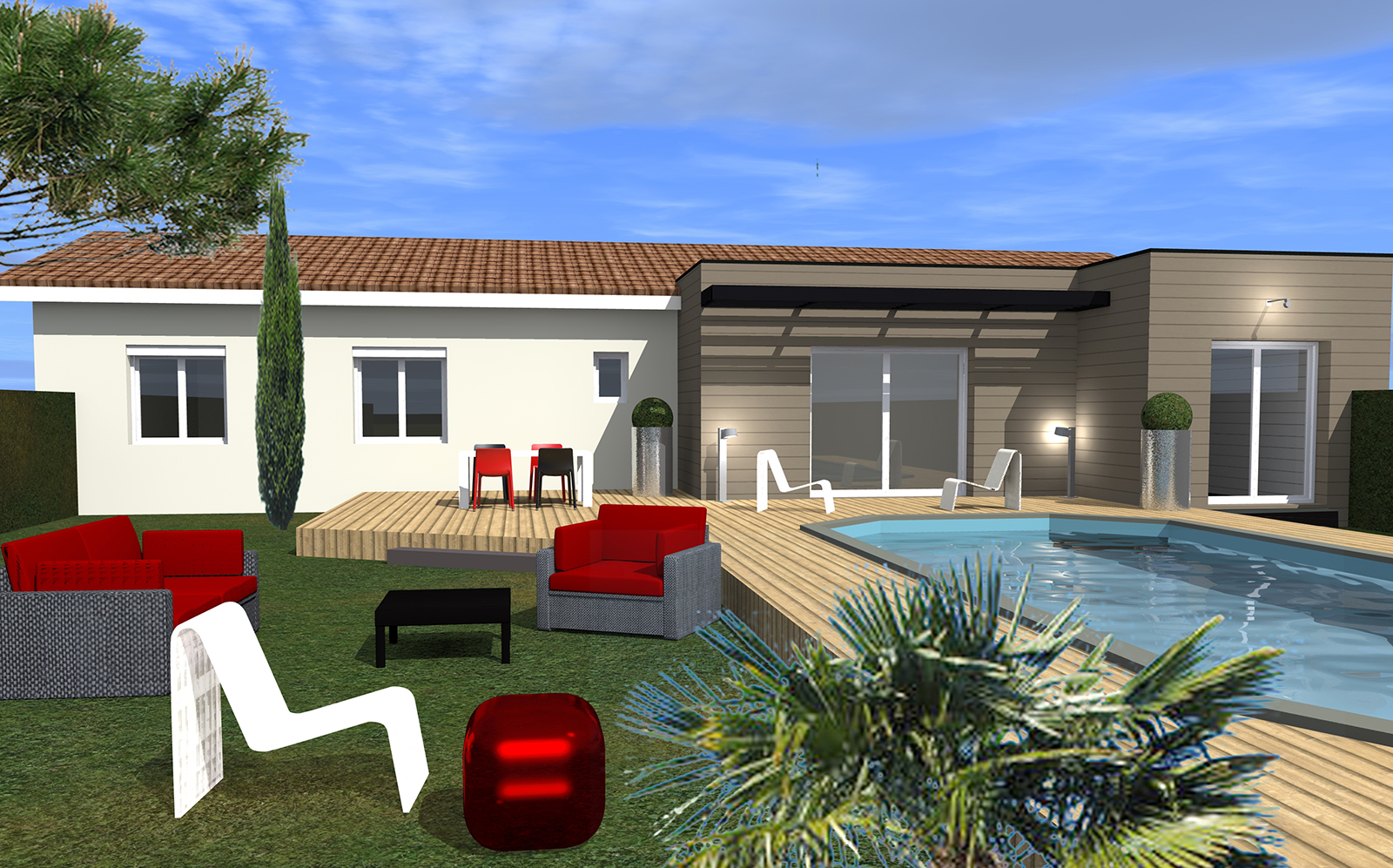 extension maison individuelle, saint aubin de médoc, 2023, marie-pierre amar architecte
