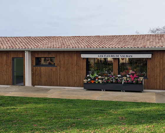 Rénovation et extension commerce de fleurs, Cussac Fort Médoc (2024)