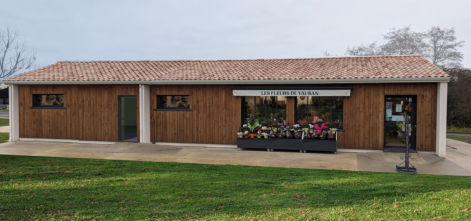 rénovation et agrandissement commerce de fleurs, cussac fort médoc , 2024, marie-pierre amar architecte