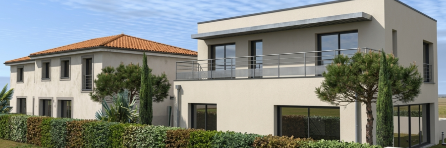 Construction de 3 maisons individuelles, Mérignac (2023)
